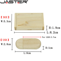 JASTER dostosuj LOGO drewniane + pudełko własne LOGO pendrive 4GB 8GB 16GB 32GB pamięć usb U pamięć dyskowa stick prezent ślubny 6